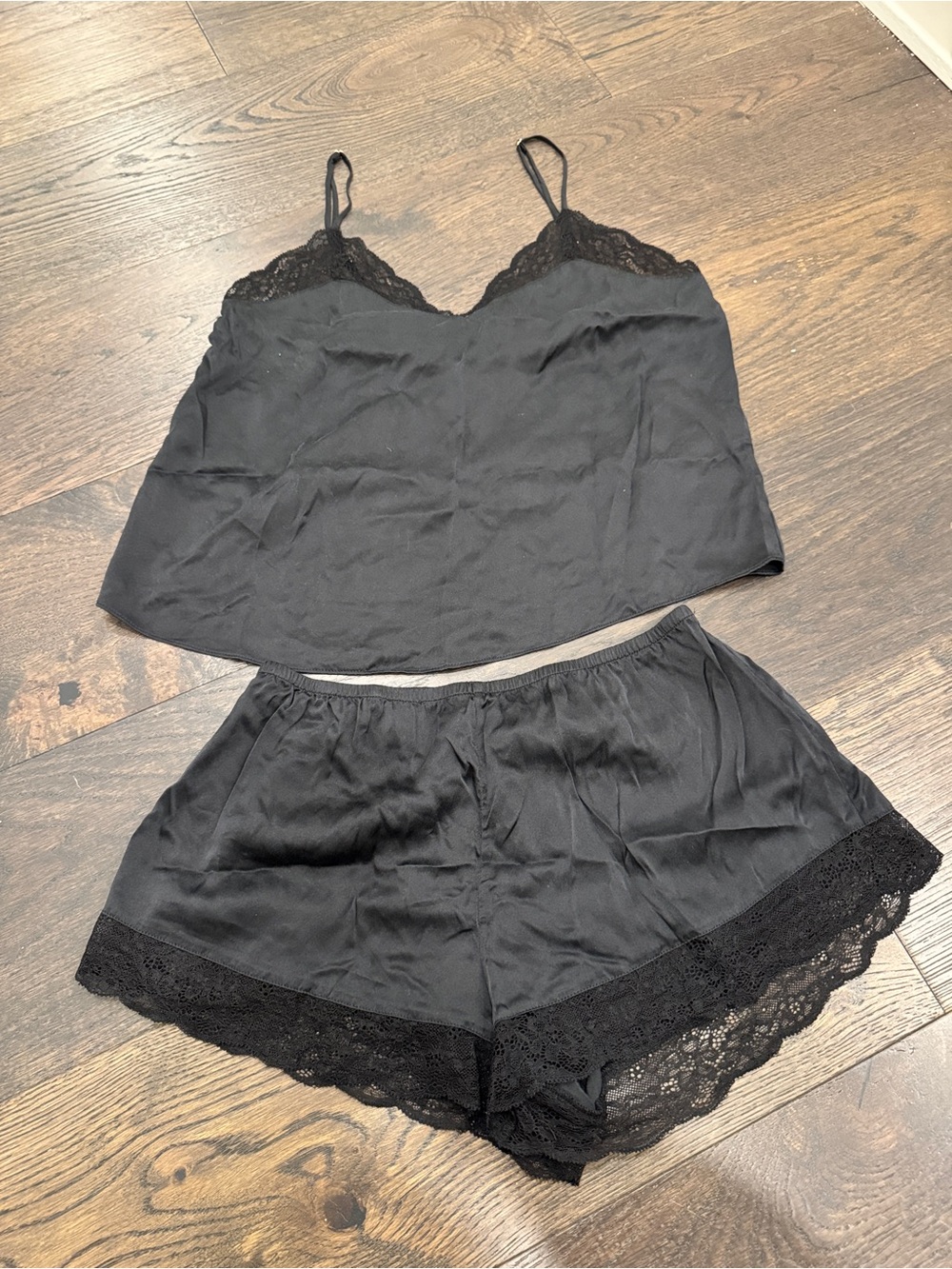 Eberjey Washable Silk Lace Cami & Short Set